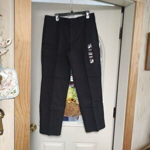 New Architect Black Straight Fit Iron Free Pants Size Men's 40/30